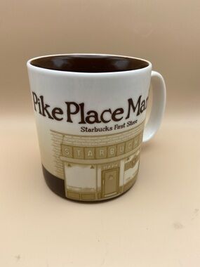 Starbucks Pike Place Market 2008 Collector Series Barista Mug 16 Oz Coffee Mug